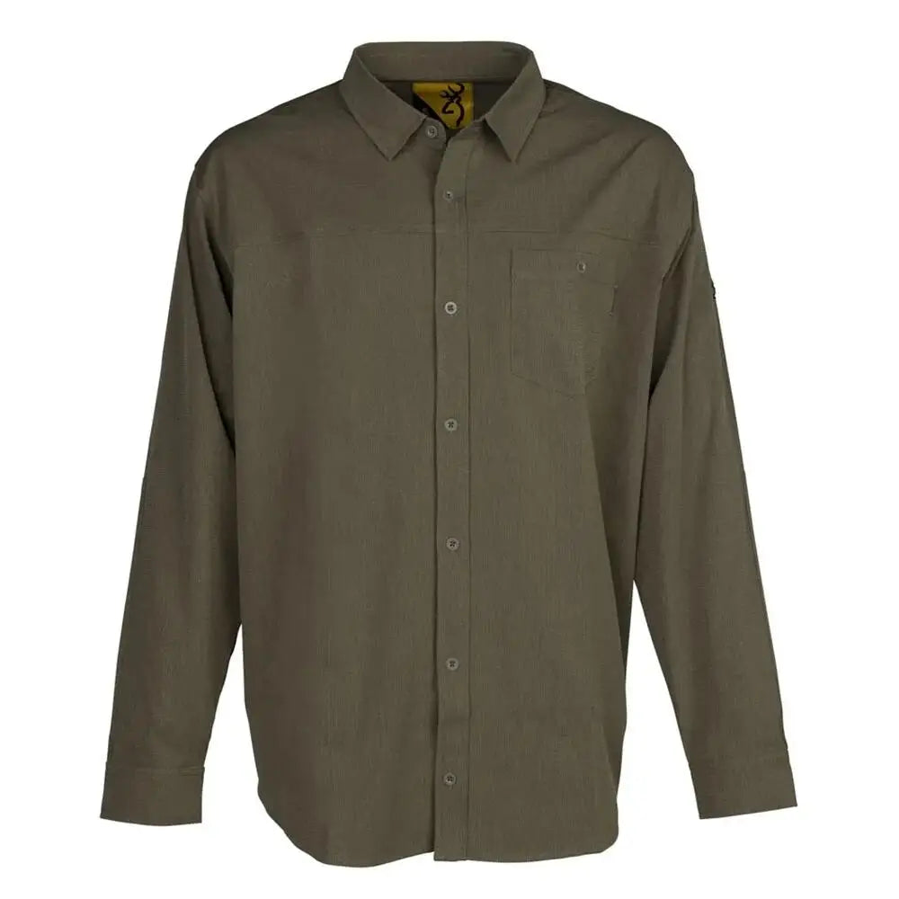 Browning Long Sleeve Shirts|long Shirts Lightweight Button Down Shirt Green l Buy at Faith and Freedom Outdoors