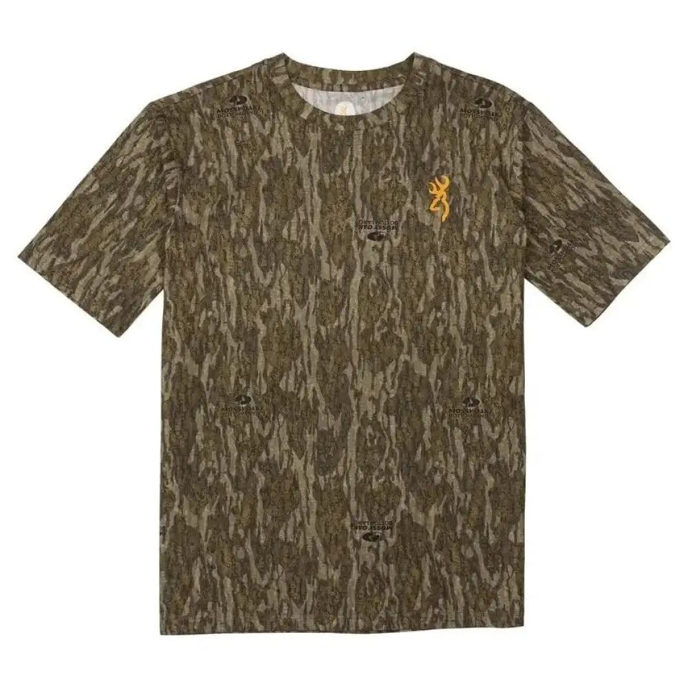 Browning Short Sleeve Shirts Wasatch T-shirt Mossy Oak Bottomland s Buy at Faith and Freedom Outdoors