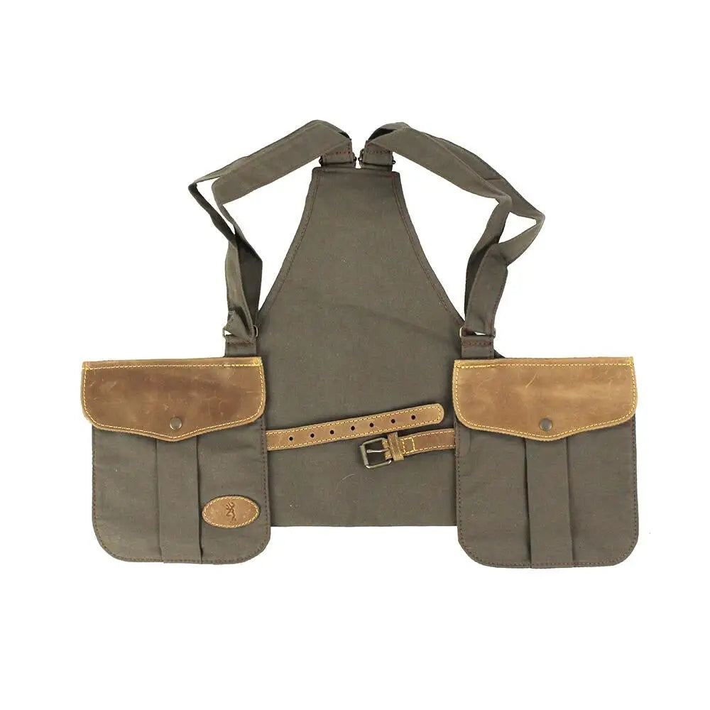 Browning Upland Vests Canvas Hunting Vest Olive Buy at Faith and Freedom Outdoors