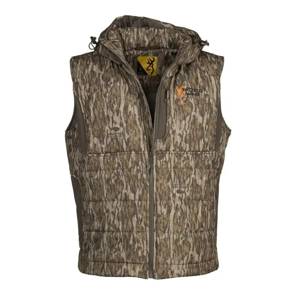 Browning Vests|clothing & Footwear Insulated Vest Mossy Oak Bottomland m Buy at Faith and Freedom Outdoors