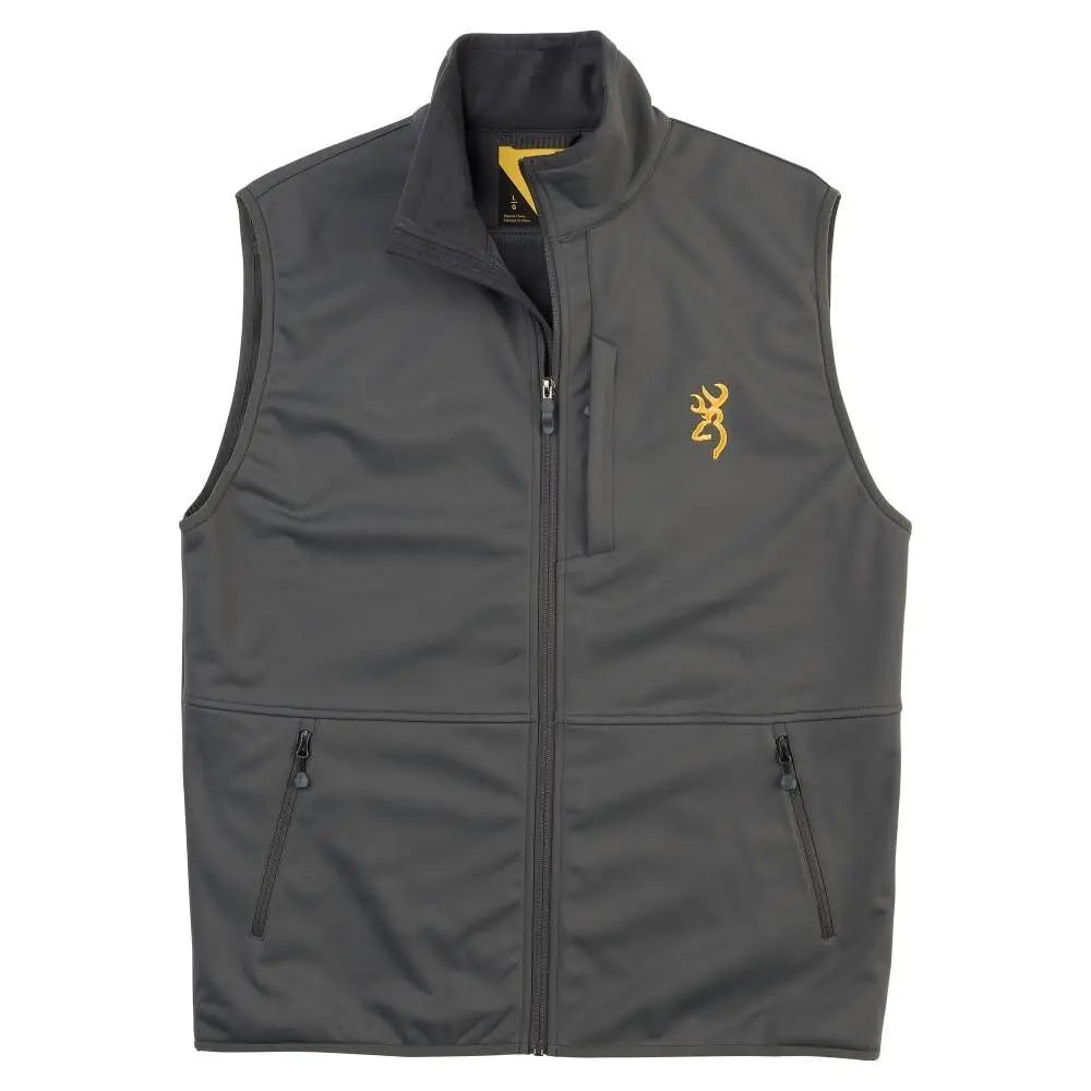 Browning Vests|rain Gear|clothing & Footwear Soft Shell Vest Carbon m Buy at Faith and Freedom Outdoors