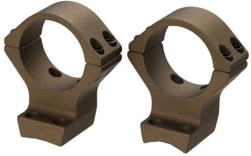 Browning X-bolt Scope Rings 2 Piece 1’’ Standard Height / Low Aluminum Burnt Bronze Cerakote - 12531
