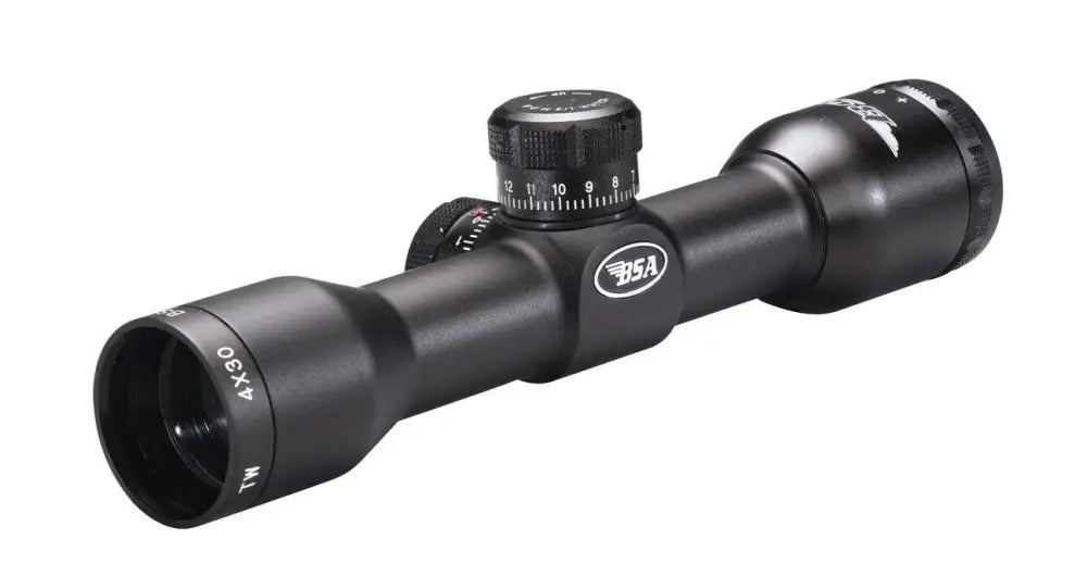Bsa Centerfire Scopes Tactical Weapon Rifle Scope - 4x30mm Mil-dot 23-10.4’ 4’’ Matte Buy at Faith and Freedom Outdoors
