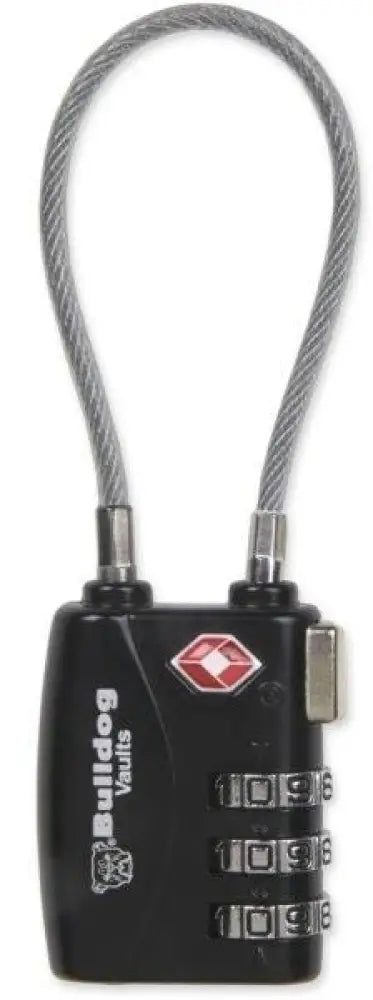 Bulldog Cases Gun Locks Single Pack Tsa Sentry Approved Lock with Steel Cable Buy at Faith and Freedom Outdoors