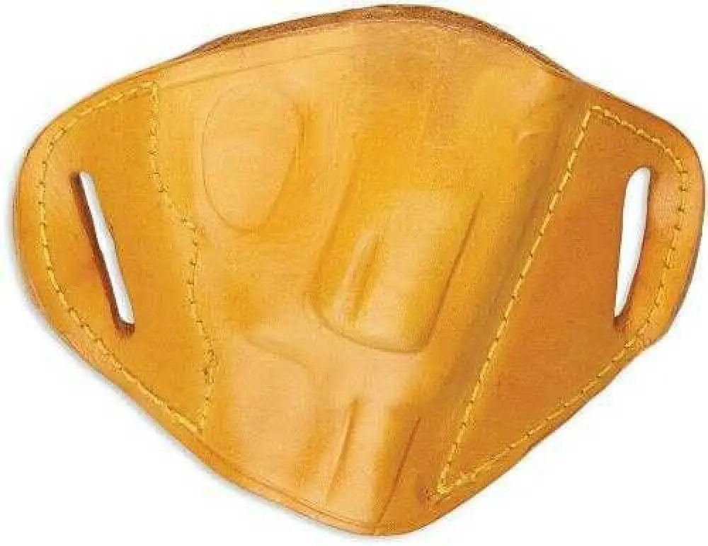 Bulldog Cases Mlts Belt Slide Small Automatic Handgun Holster Right Leather Tan