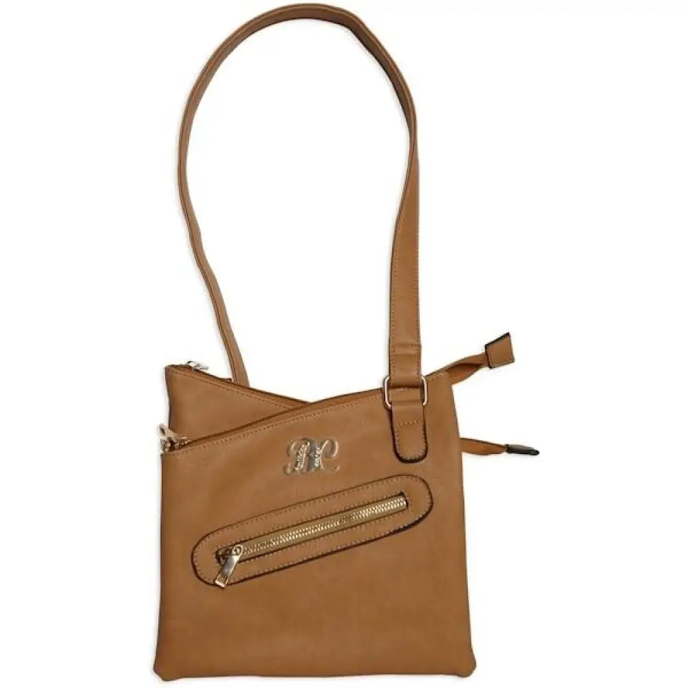 Bulldog Cases Purses Cross Body Style Conceal Carry Purse with Holster - Small Tan Buy at Faith and Freedom Outdoors