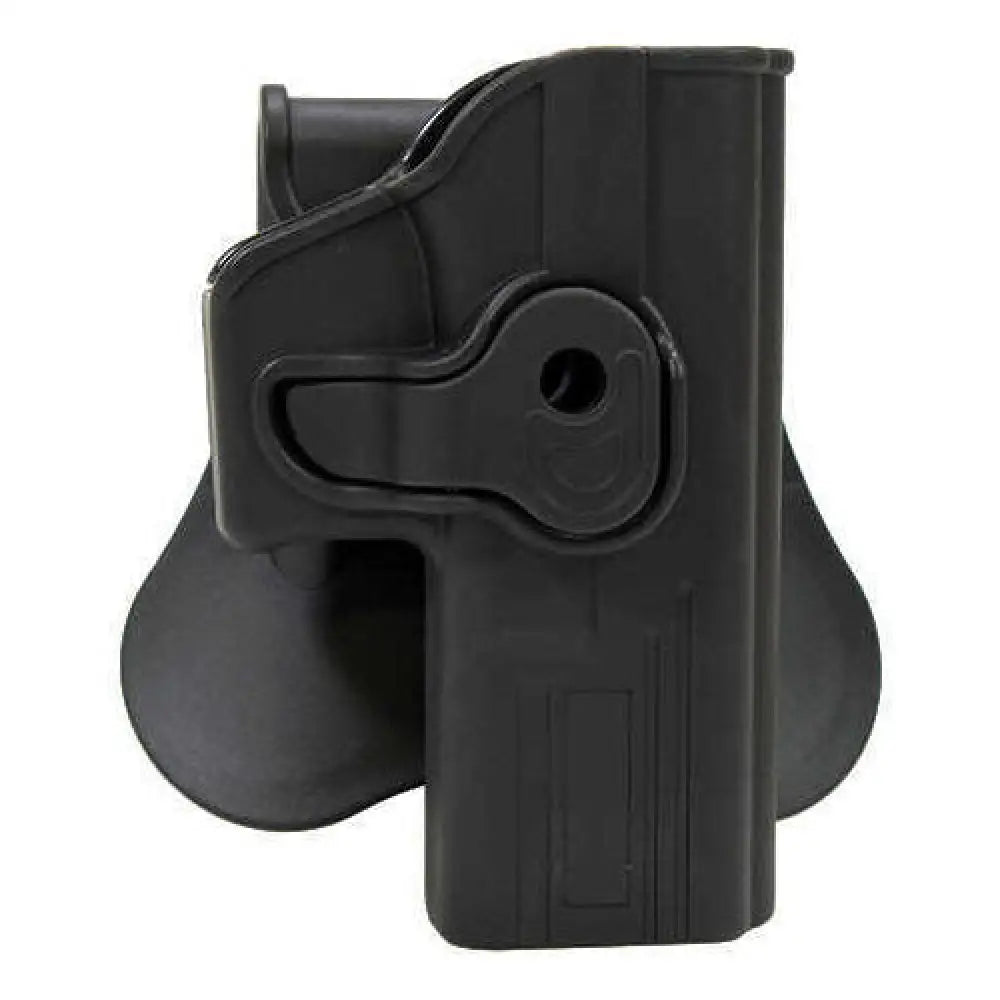 Bulldog Cases Rapid Release Polymer Holster Fits Glock 19/23 Gen 1-4 Right Hand Black Rr-g19