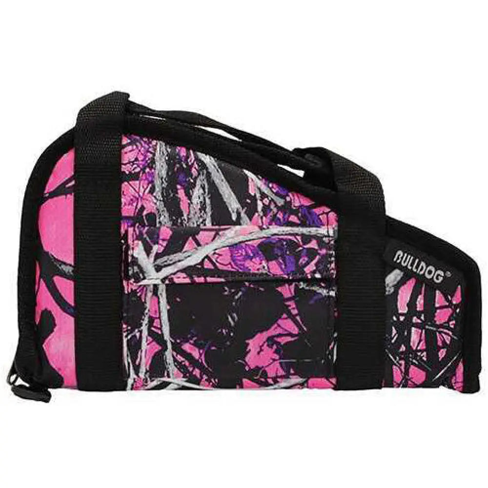Bulldog Cases Single Handgun Rug Small Muddy Girl Camo Finish Nylon Accessory Pocket Bd600mdg