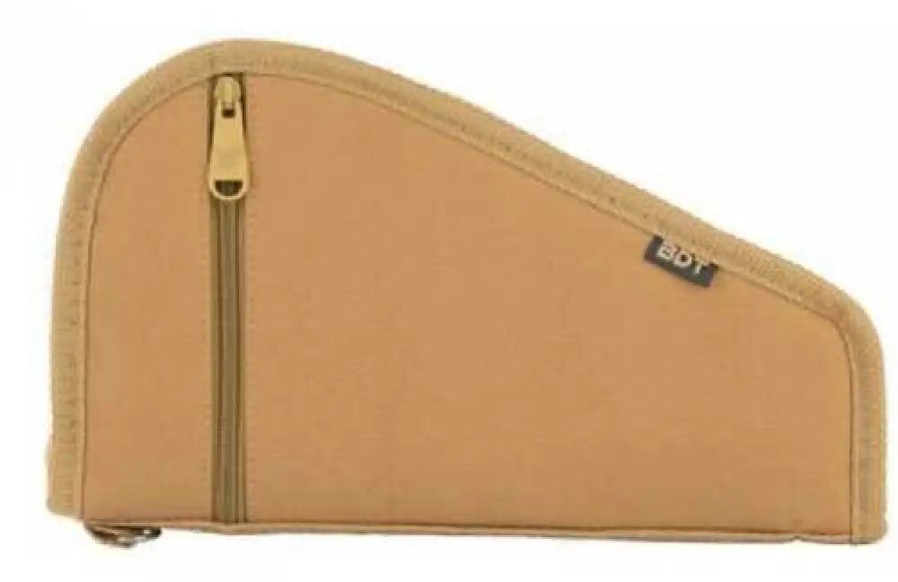 Bulldog Deluxe Pistol Case 12’’l x 6’’ h Tan Padded Nylon with Pocket & Sleeve for Handgun - Bdt620t