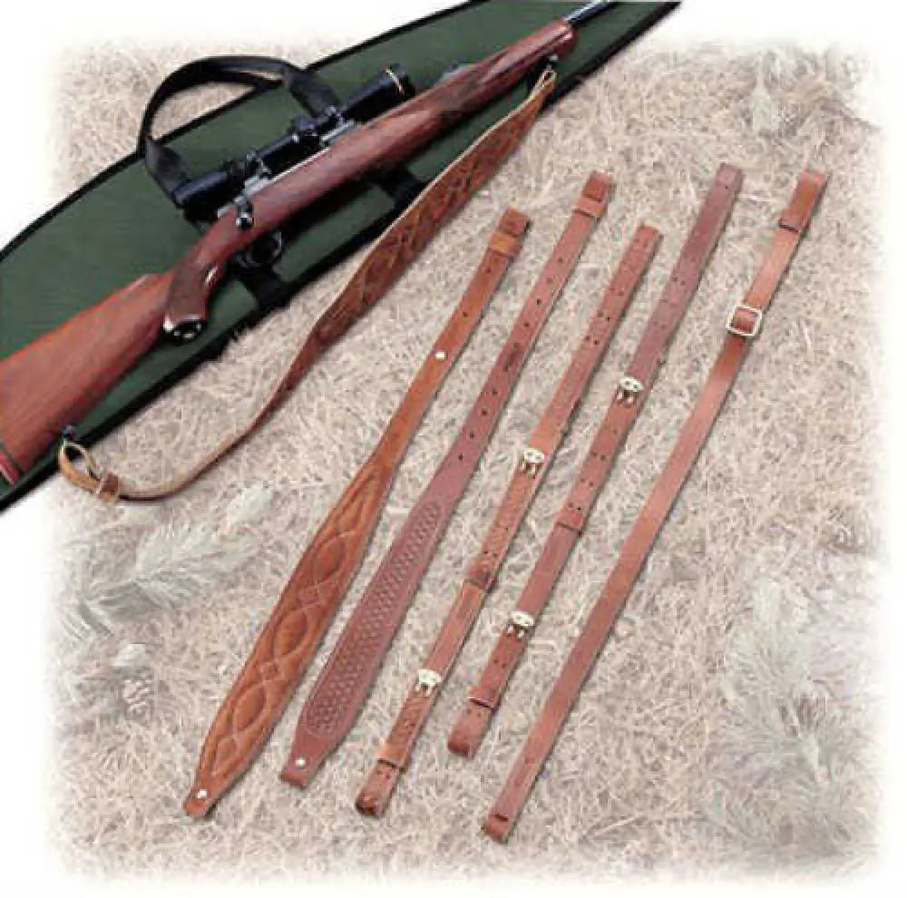 Butler Creek Leather Cobra Sling - Padded Suede 1’’ Wide 36’’ Long Shoulder for Comfort Flexible Enough 26522