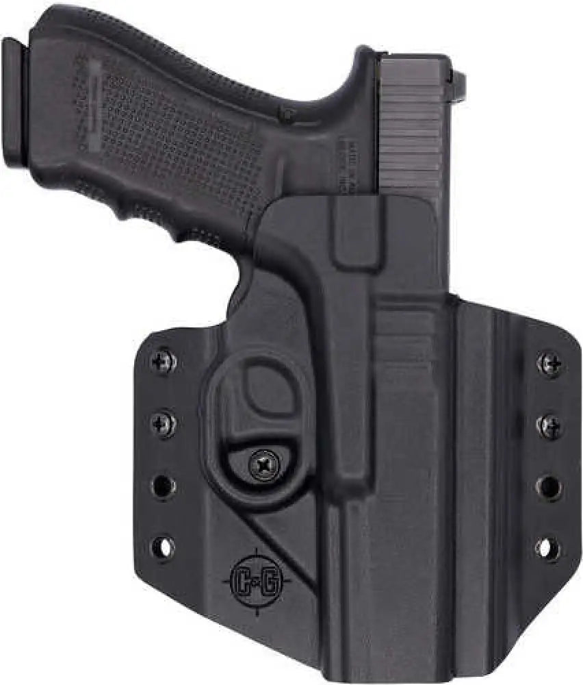 C&g Holsters 0000100 Covert Owb Black Kydex Belt Loop Glock 17/22/47 - 100