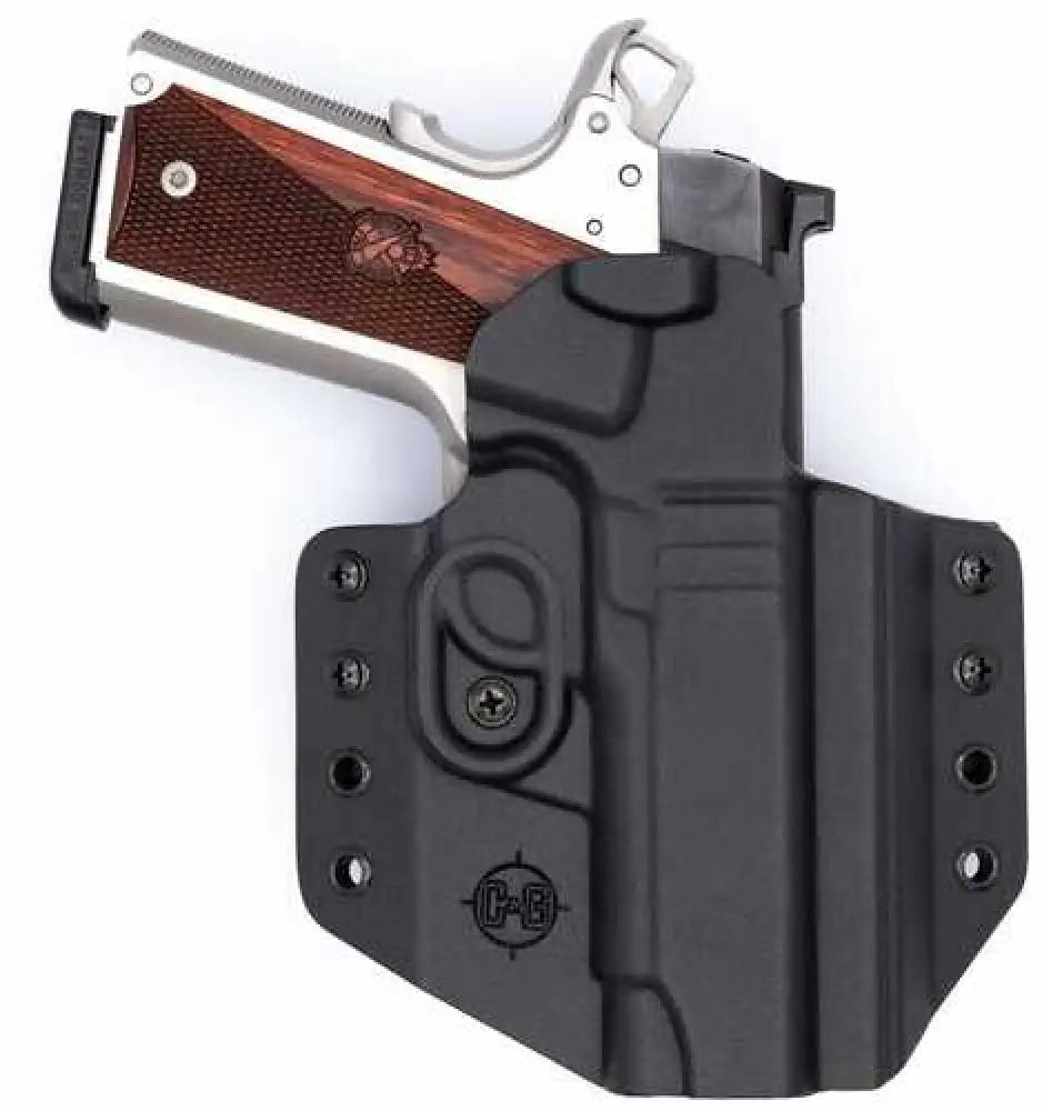C&g Holsters 1856100 Covert Owb Black Kydex Belt Loop Fits 1911 4.25’’/ Wilson Combat Edc X9 Right Hand