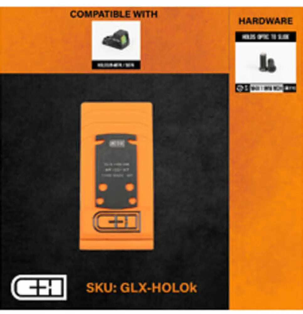 C&h Precision Weapons Chp Adapter Plate for Glock 43x/48 Mos Converting it to the Holosun 407k/507k Anodized Finish