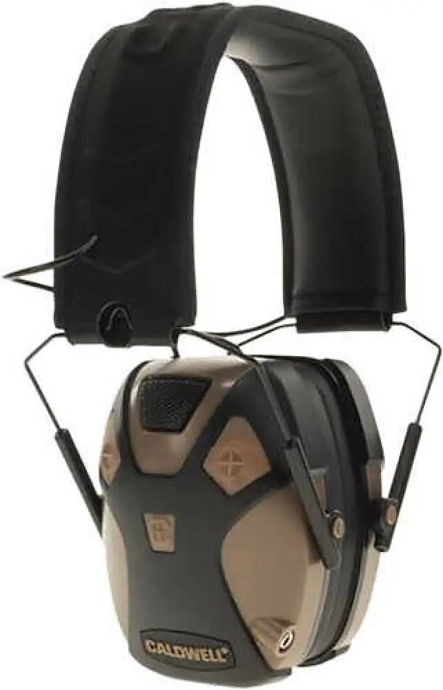 Caldwell E-max Electronic Hearing Muff 23 Db Flat Dark Earth/black Ear Cup with Black Headband - 1099603