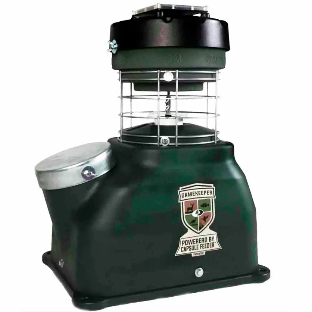 Capsule Feeders Gamekeeper Game Feeder Cap-100 100 Lb Buy at Faith and Freedom Outdoors