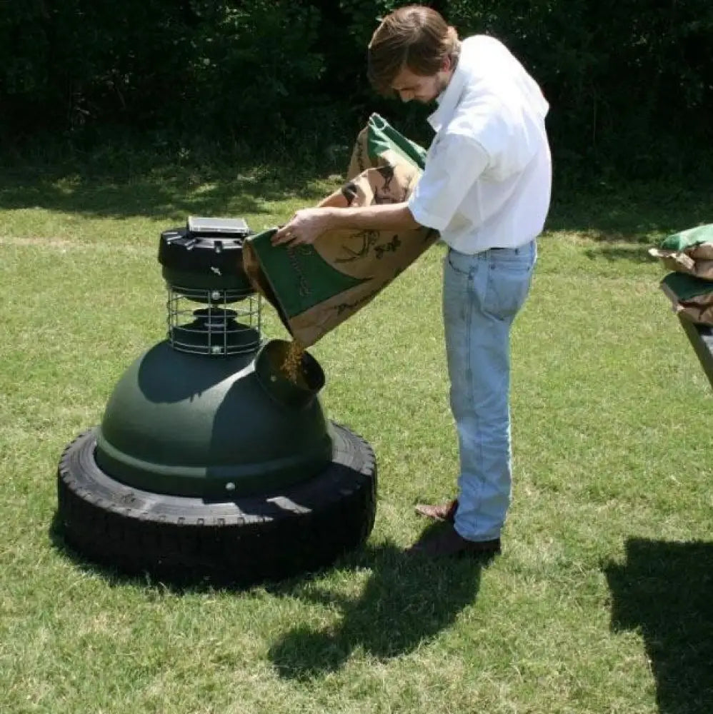 Capsule Feeders Gamekeeper Game Feeder with Tireless Base Cap-250 250 Lb - Motor Freight Only Buy at Faith and Freedom