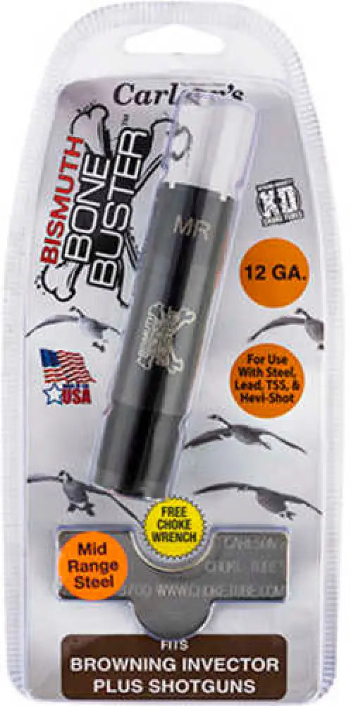 Carlson’s Choke Tubes 09204 Bismuth Bone Buster Browning Invector-plus 12 Gauge Mid-range 17-4 Stainless Steel - 9204
