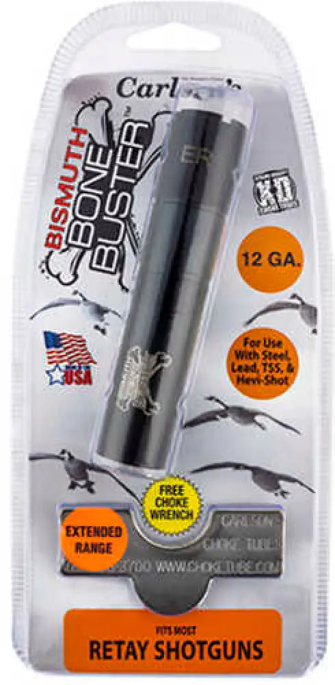 Carlson’s Choke Tubes 09211 Bismuth Bone Buster Retay 12 Gauge Extended Range 17-4 Stainless Steel - 9211
