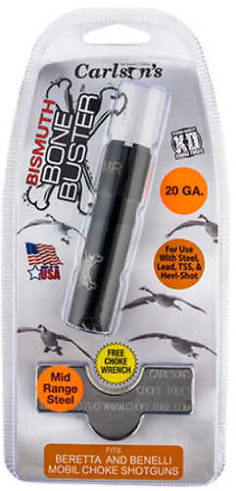 Carlson’s Choke Tubes 09214 Bismuth Bone Buster Benelli/beretta Mobilchoke 20 Gauge Mid-range 17-4 Stainless Steel