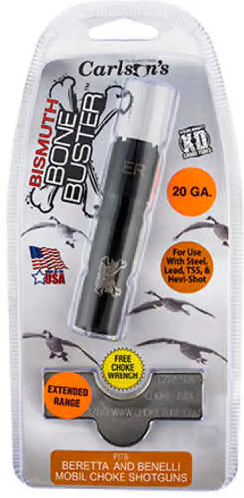 Carlson’s Choke Tubes 09215 Bismuth Bone Buster Benelli/beretta Mobilchoke 20 Gauge Extended Range 17-4 Stainless Steel