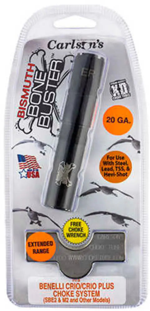Carlson’s Choke Tubes 09217 Bismuth Bone Buster Benelli Crio/crio Plus 20 Gauge Extended Range 17-4 Stainless Steel