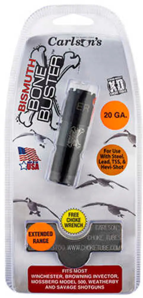 Carlson’s Choke Tubes 09219 Bismuth Bone Buster Winchoke Browning Invector Mossberg 500 20 Gauge Extended Range 17-4 s
