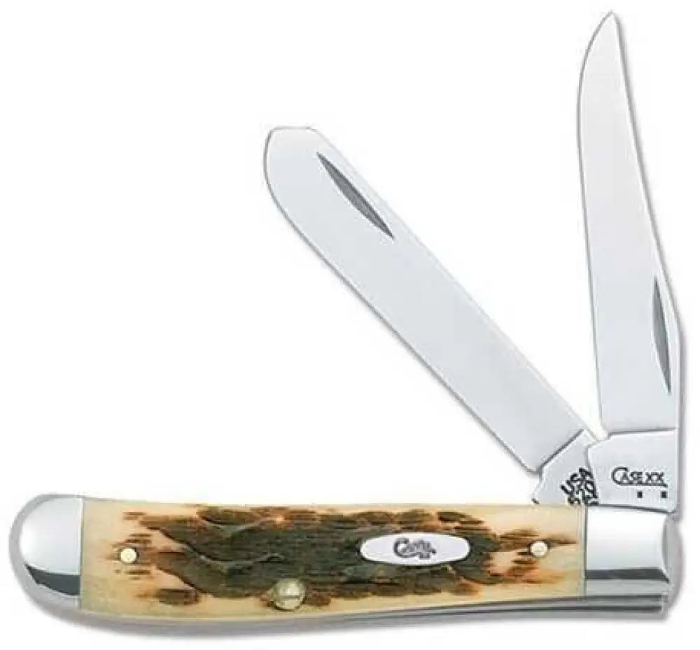 Case Cutlery Amber Series 6207 Stainless Steel Mini Trapper 00013 - 13