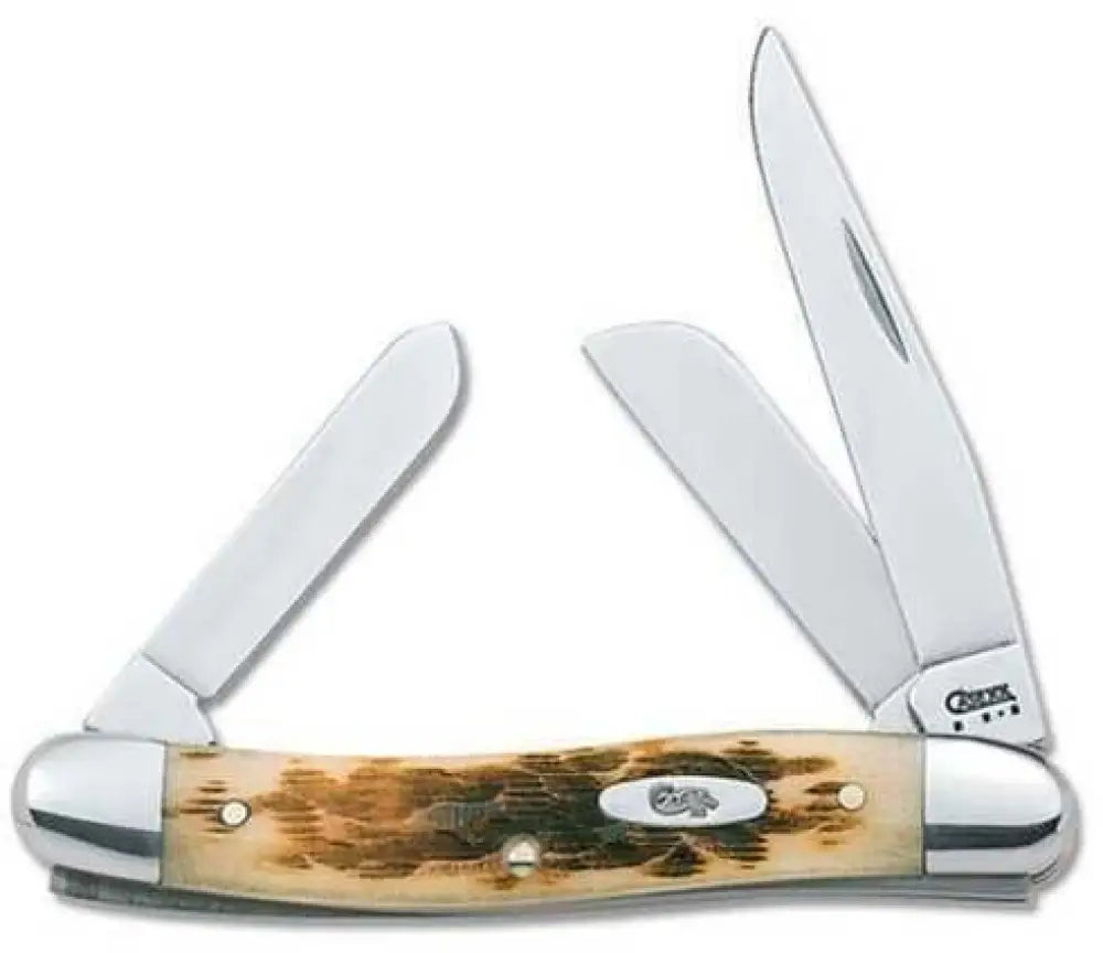 Case Cutlery Amber Series 6318 Stainless Steel Medium Stockman 00042 - 42
