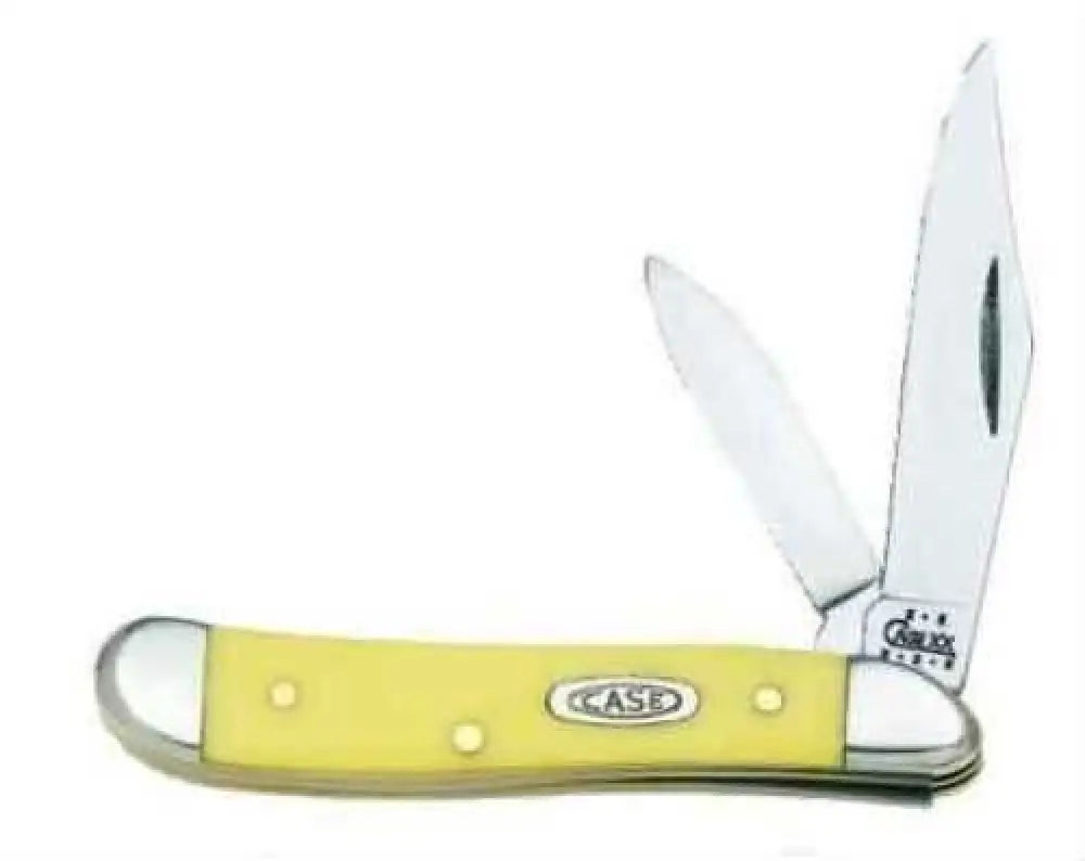 Case Cutlery Yellow Handle Series 3220 Cv Peanut 00030 - 30