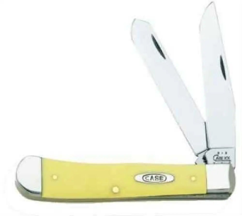 Case Cutlery Yellow Handle Series 3254 Cv Trapper 00161 - 161