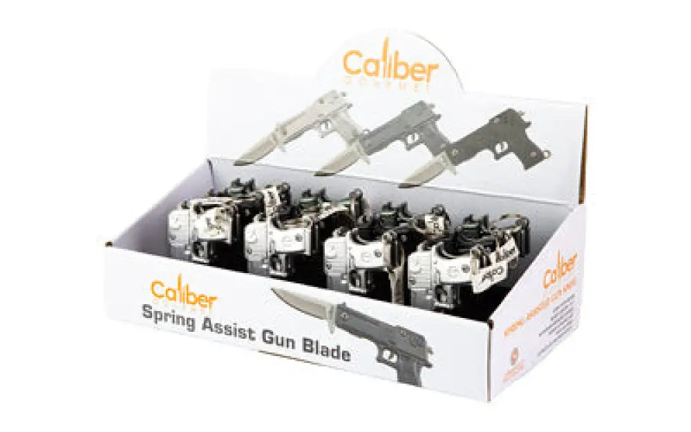 Cbg Caliber Gun Knife Display 12pc Buy at Faith and Freedom Outdoors - Folding Knives