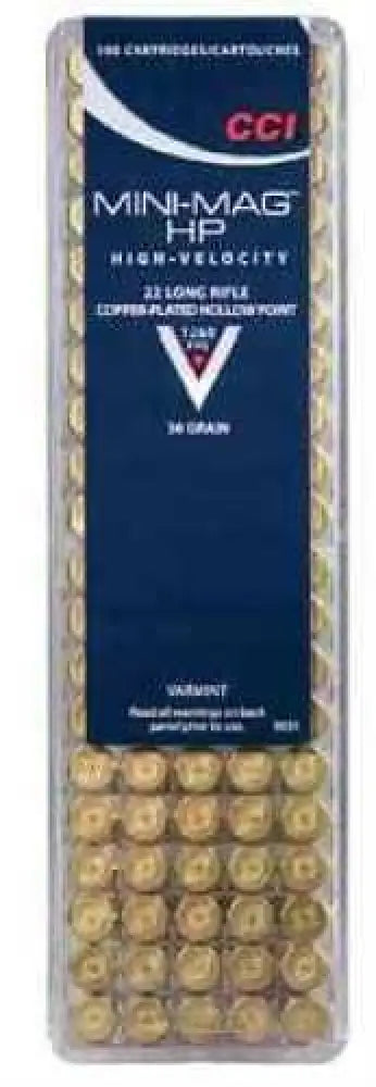 Cci 22 Long Rifle 100 Rounds Ammunition - 36 Grain Hollow Point for Ultimate Varmint Destruction - Rimfire Ammo