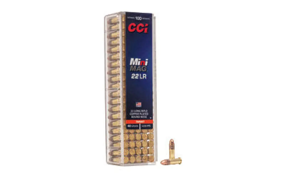 Cci Mini Mag 22 Lr Hs 100/5000 Buy at Faith and Freedom Outdoors - Copper Plated Round Nose