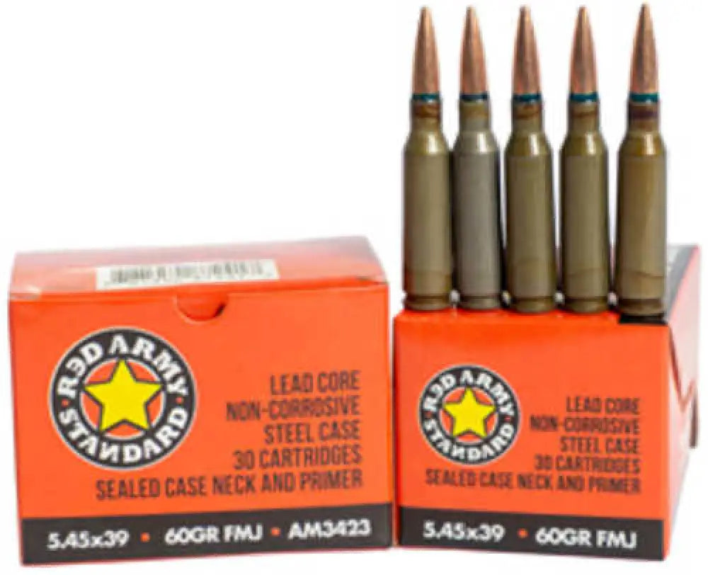 Century Arms 5.45x39 Steel Case 60 Gr Fmj 30 Round Am3423 - 5.45x39mm / Grain / Full Metal Jacket - Rifle Ammo
