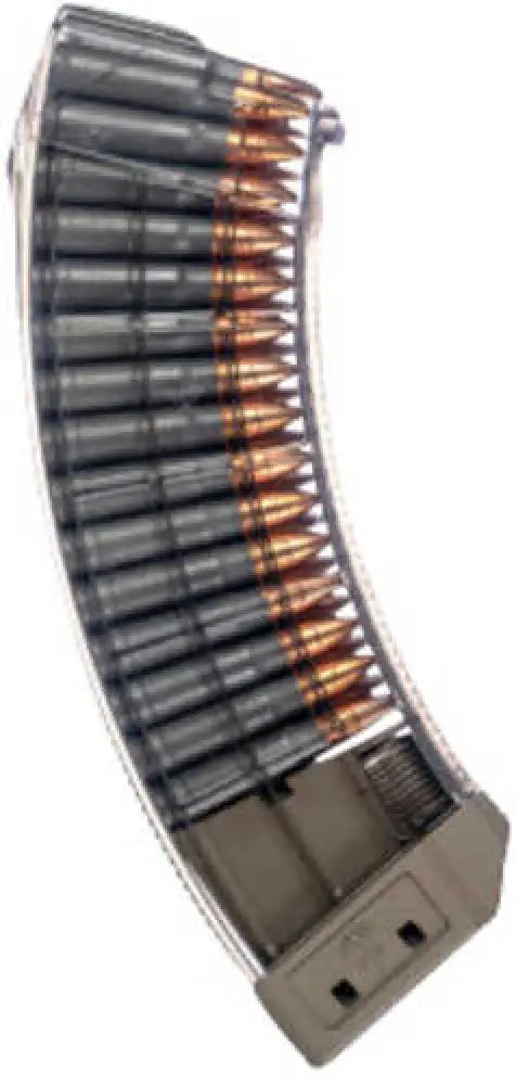 Century us Palm 7.62x39mm Ak Platform Magazine 30rd Clear W/flat Dark Earth Base Polymer Detachable - Ma1119a