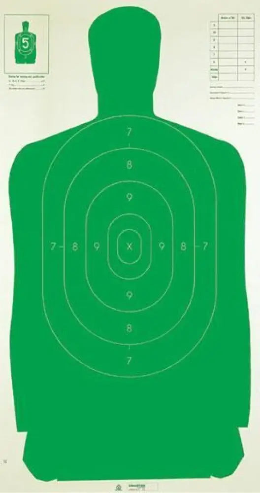 Champion Paper Targets Le Sileft Handouette Target - 24’’ x 45’’ Green 100/pack Buy at Faith and Freedom Outdoors
