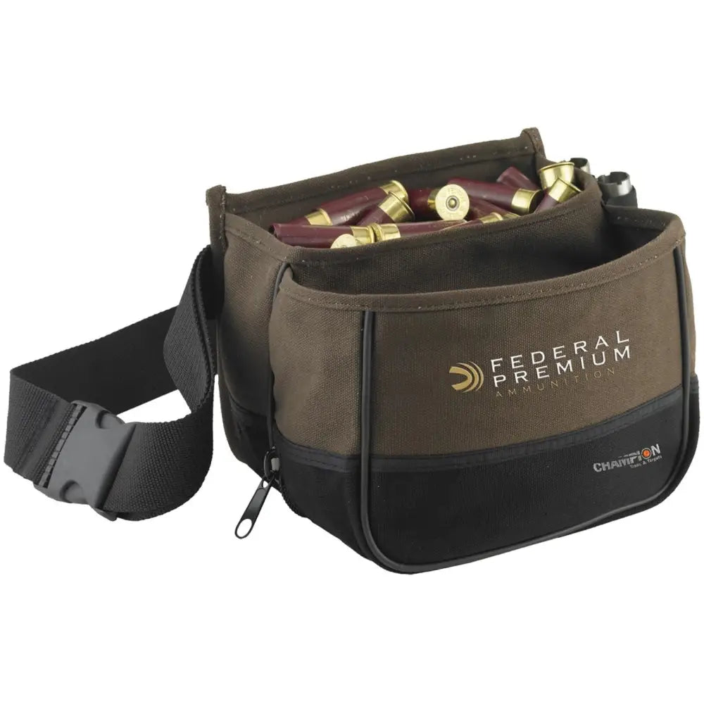 Champion Pouches Trapshooting Shell Pouch Double Box Tan Buy at Faith and Freedom Outdoors
