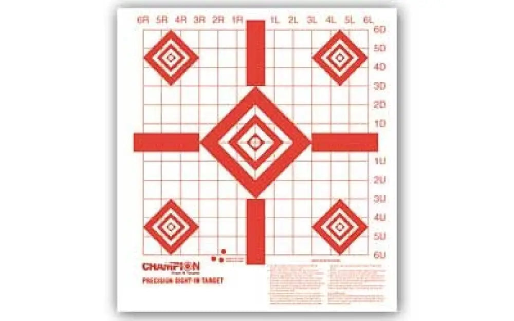Champion Rf Prec Sight-in Target 10/pk Buy at Faith and Freedom Outdoors - Paper Targets