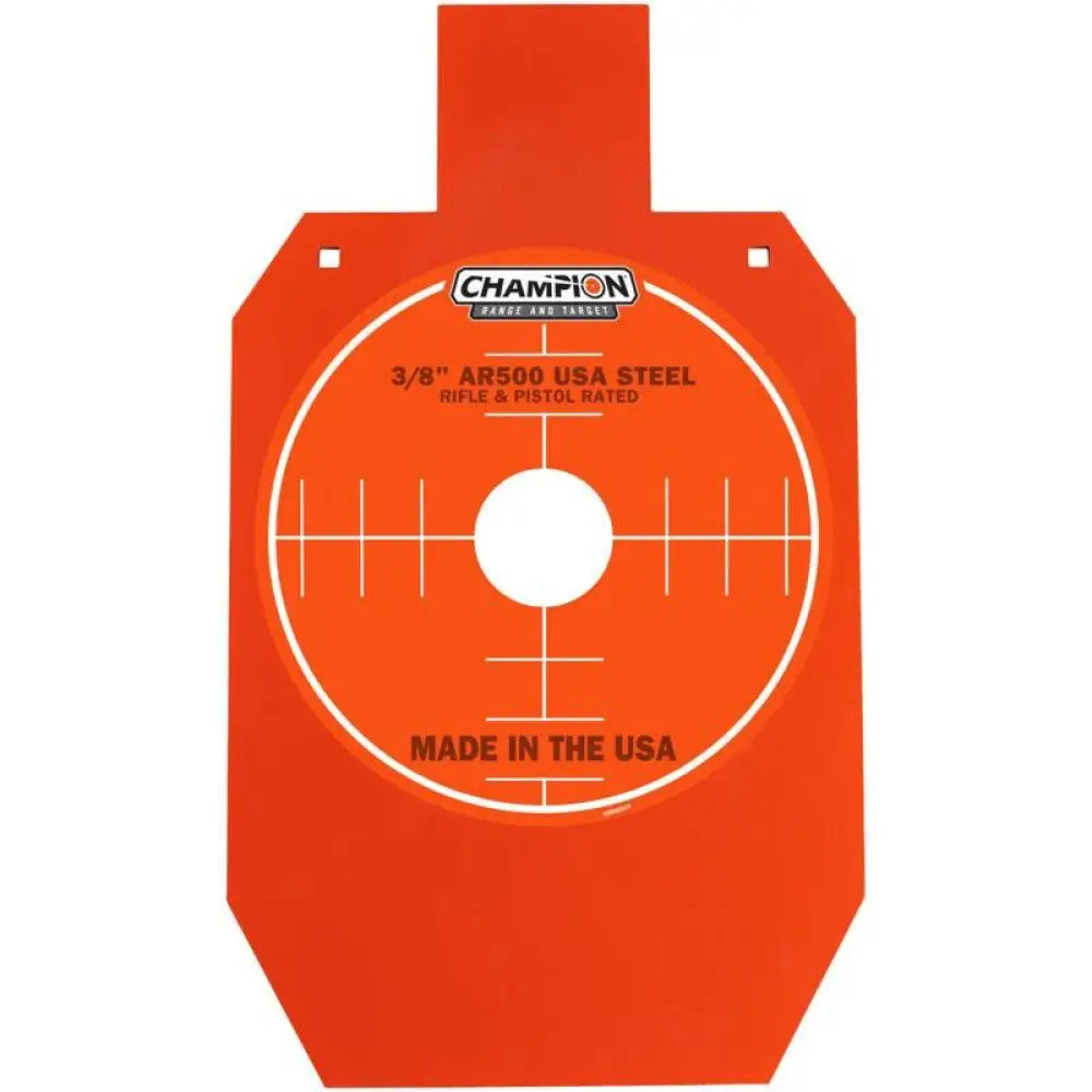 Champion Steel Targets Ar500 Center Mass 66% Ipsc Target 3/8’’ Orange Buy at Faith and Freedom Outdoors