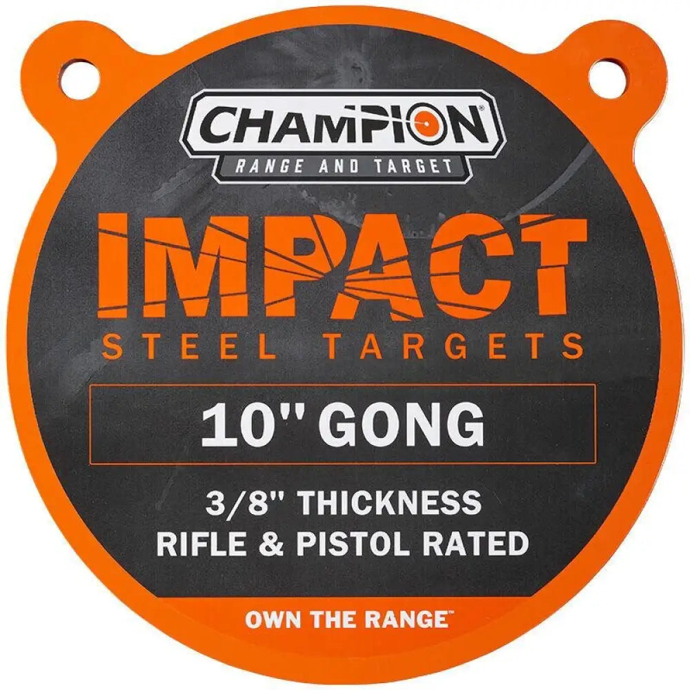 Champion Steel Targets Impact Gong Target 10’’ Round Buy at Faith and Freedom Outdoors