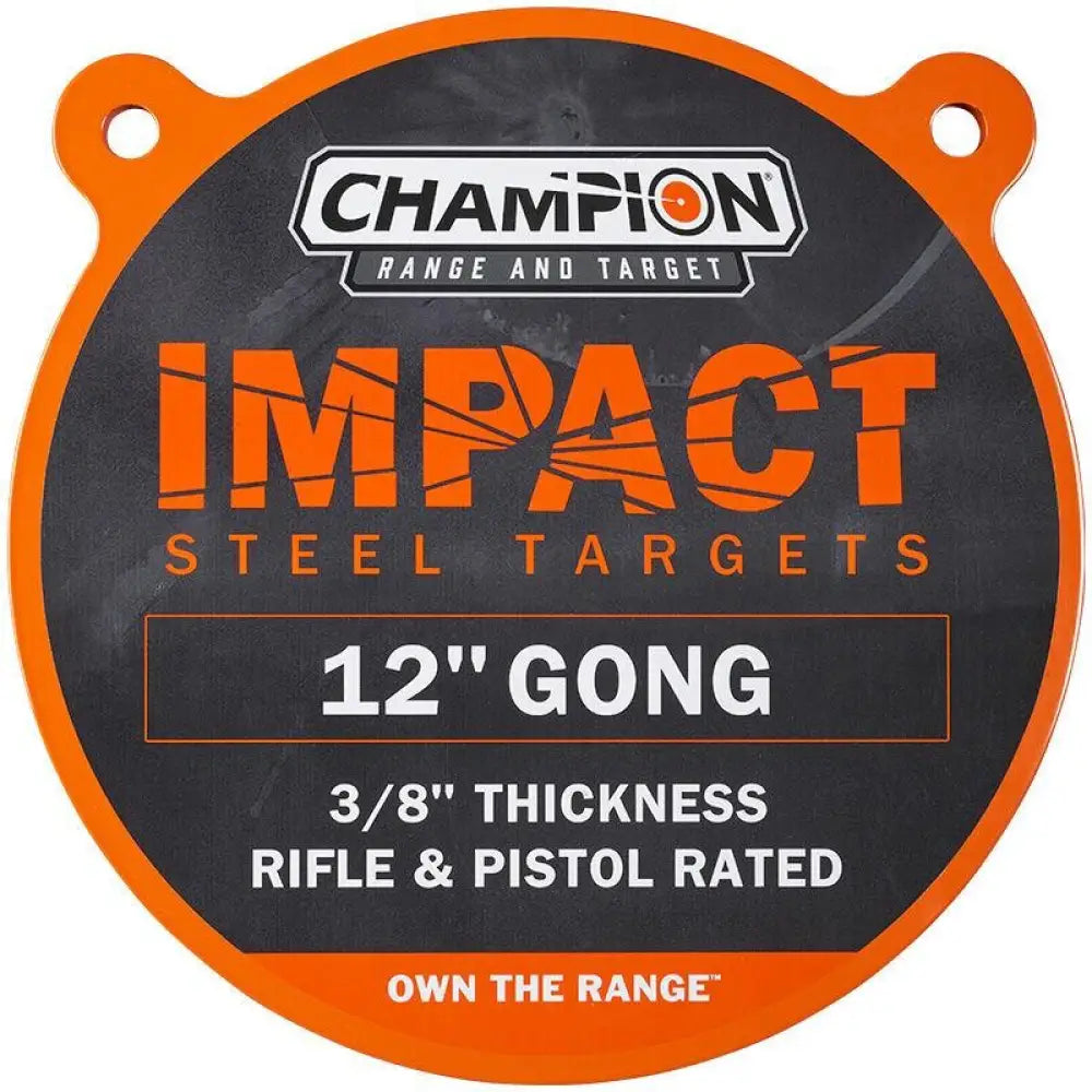 Champion Steel Targets Impact Gong Target 12’’ Round Buy at Faith and Freedom Outdoors