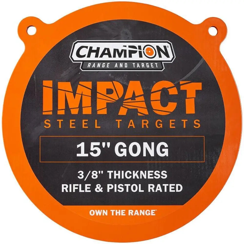 Champion Steel Targets Impact Gong Target 15’’ Round Buy at Faith and Freedom Outdoors