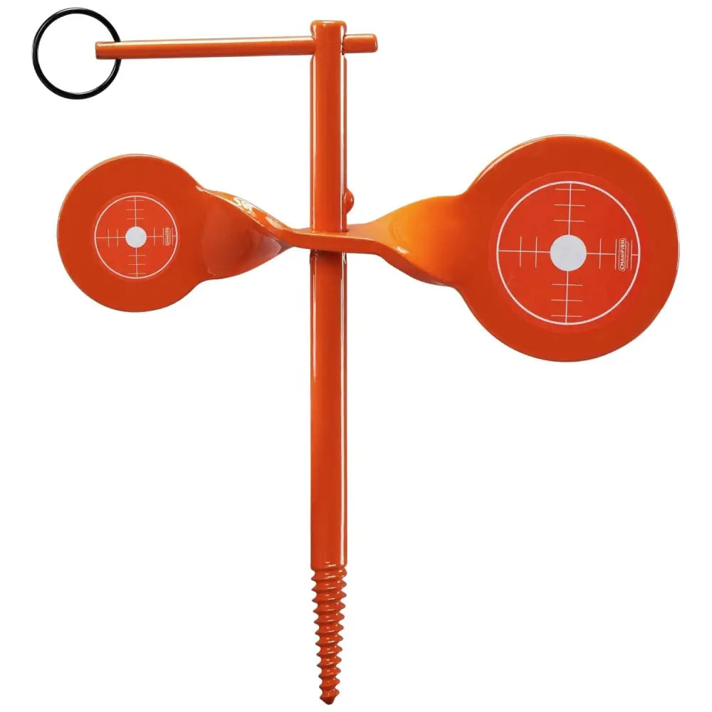 Champion Steel Targets Rimfire Screw-in Double Gong Spinner Target Orange Buy at Faith and Freedom Outdoors