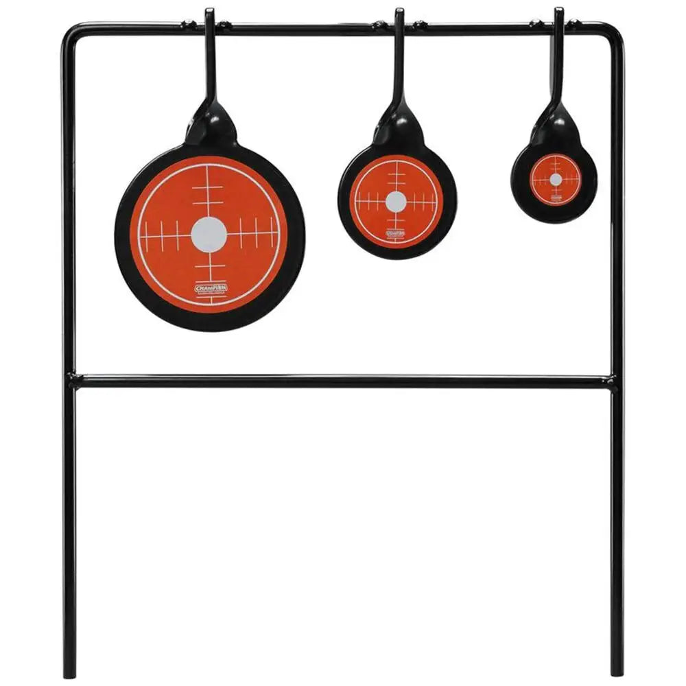 Champion Steel Targets Rimfire Triple Gong Spinner Target Buy at Faith and Freedom Outdoors