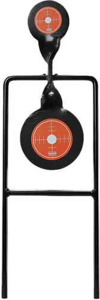 Champion Targets 40875 Gong Spinner Target 3’’ Top Target/4.7’’ Bottom Black/orange Steel Bullseye Standing