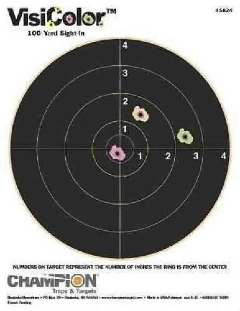 Champion Traps and Targets Visicolor 8’’ Bulls Eye (10 Pack) 45824