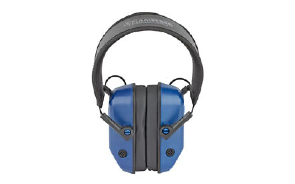 Champion Vanquish Elec Muff Blue Buy at Faith and Freedom Outdoors - Ear Protection - Electronic Earmuff