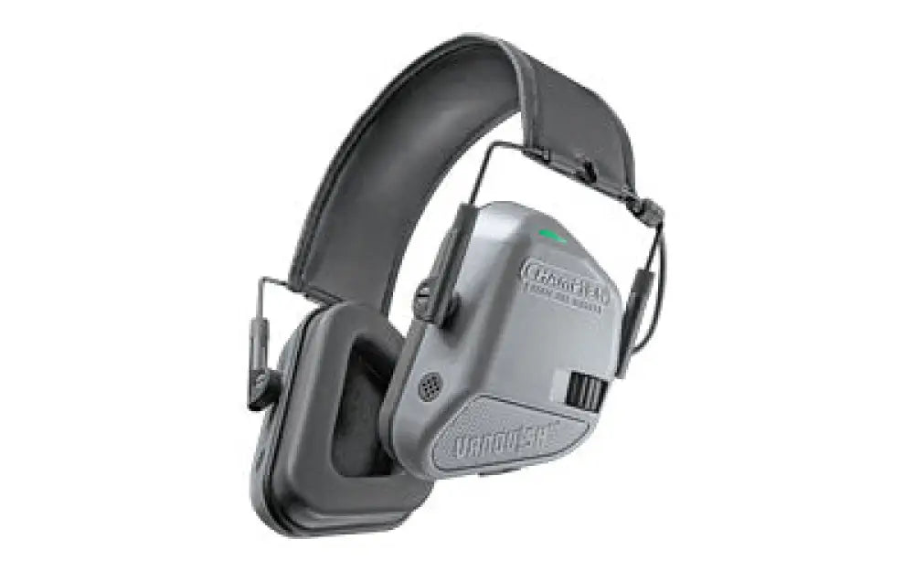 Champion Vanquish Elec Muff Grey Buy at Faith and Freedom Outdoors - Ear Protection - Electronic Earmuff