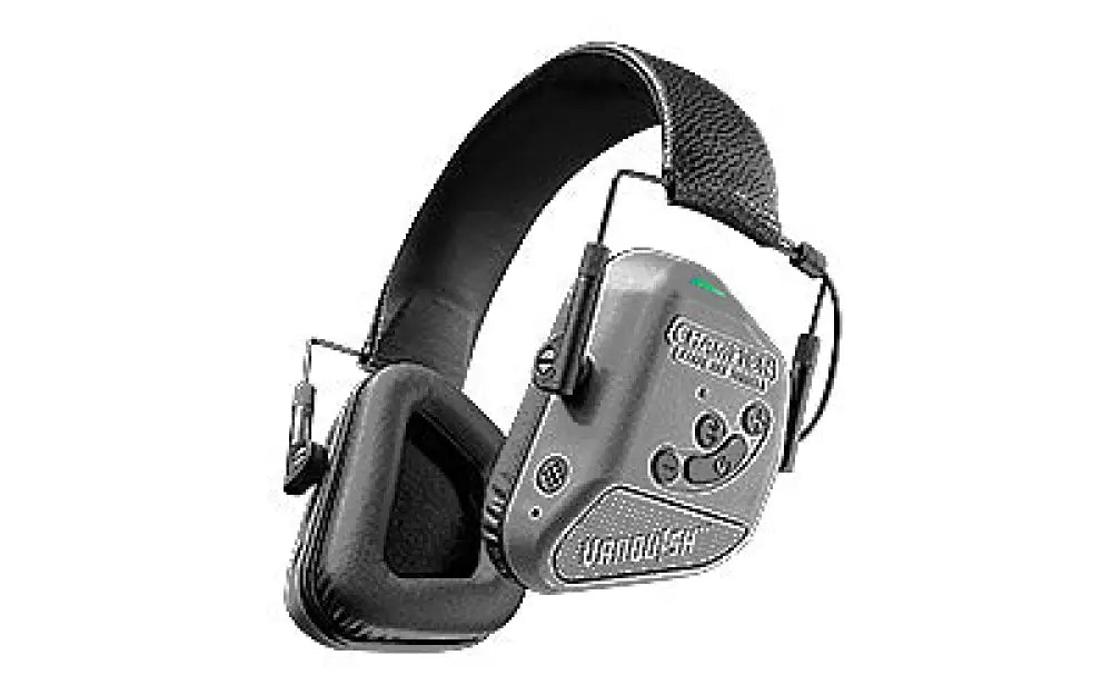 Champion Vanquish Elite Muff Grey Buy at Faith and Freedom Outdoors - Ear Protection - Electronic Earmuff