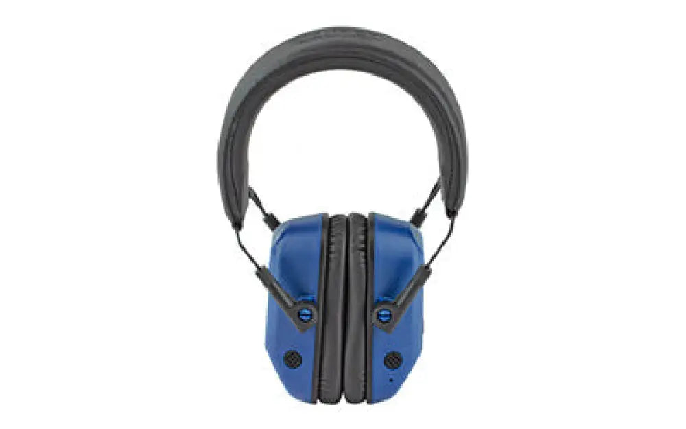 Champion Vanquish Pro Muff Blue Buy at Faith and Freedom Outdoors - Ear Protection - Electronic Earmuff